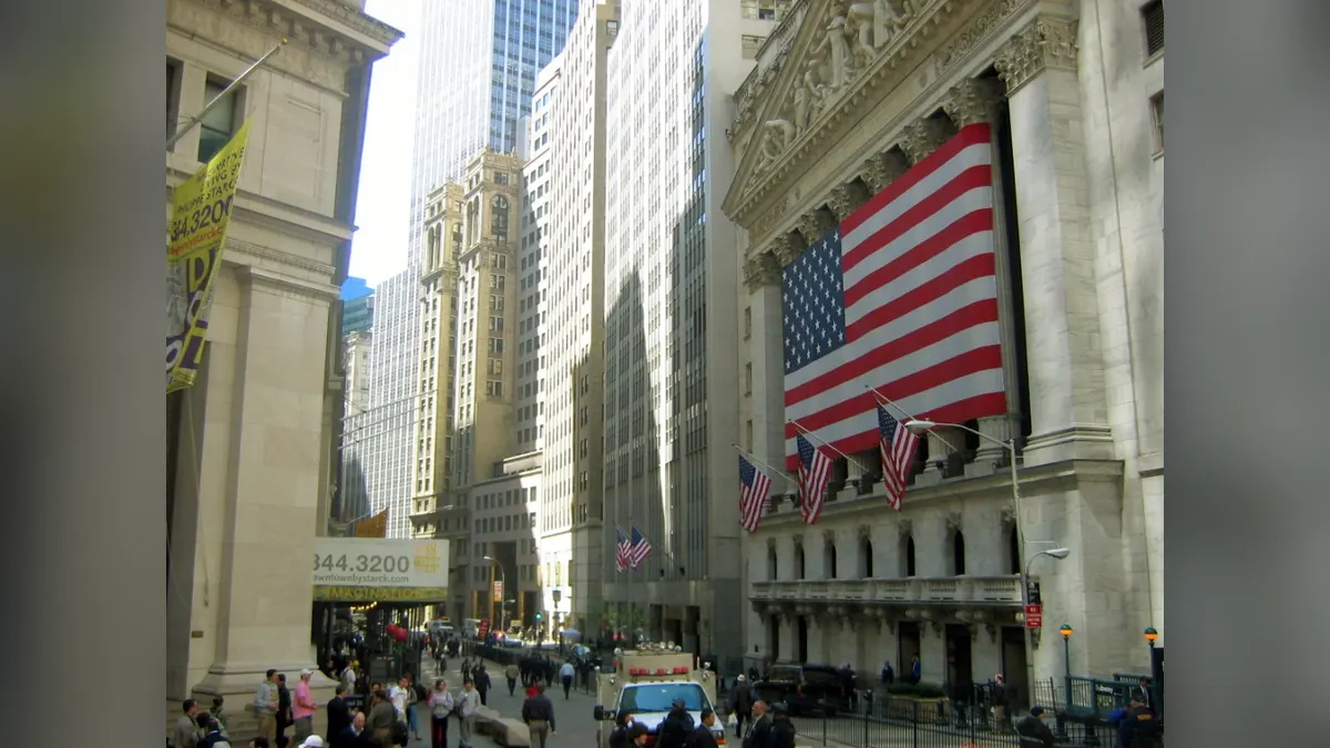 Wall Street em imagem de arquivo