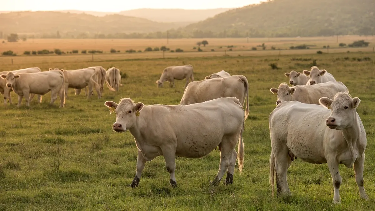 Imagem ilustrativa: Bovinos em uma fazenda de corte no Brasil