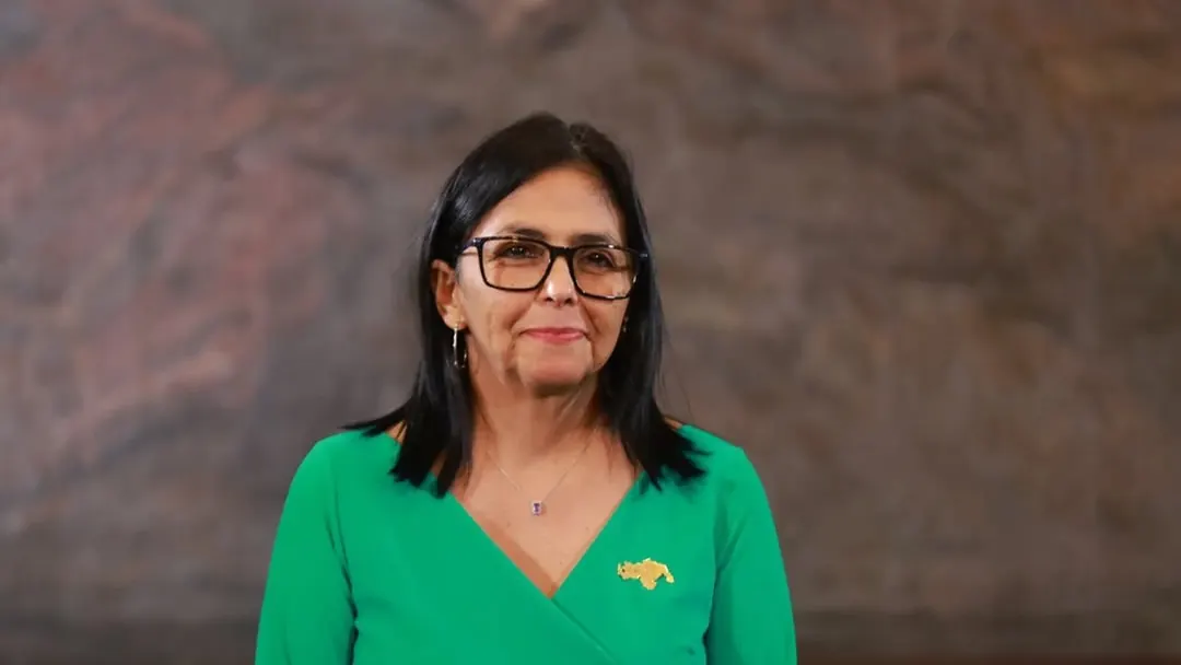 Foto de arquivo de Delcy Rodríguez