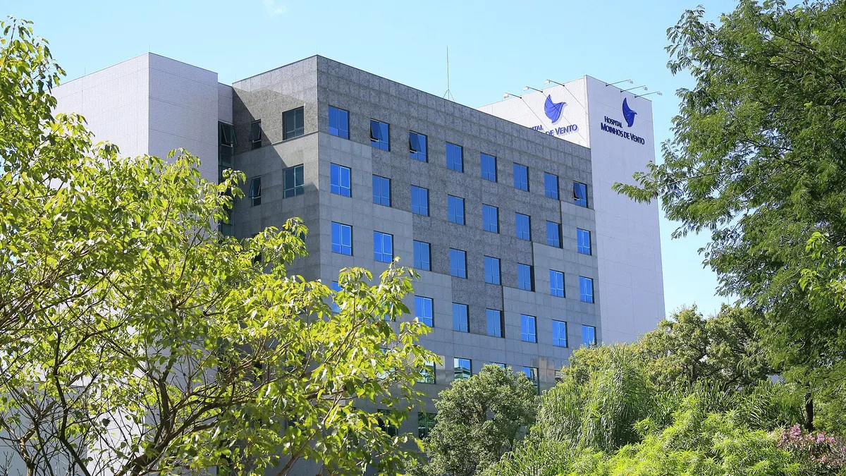 Hospital Moinhos de Vento em imagem de arquivo