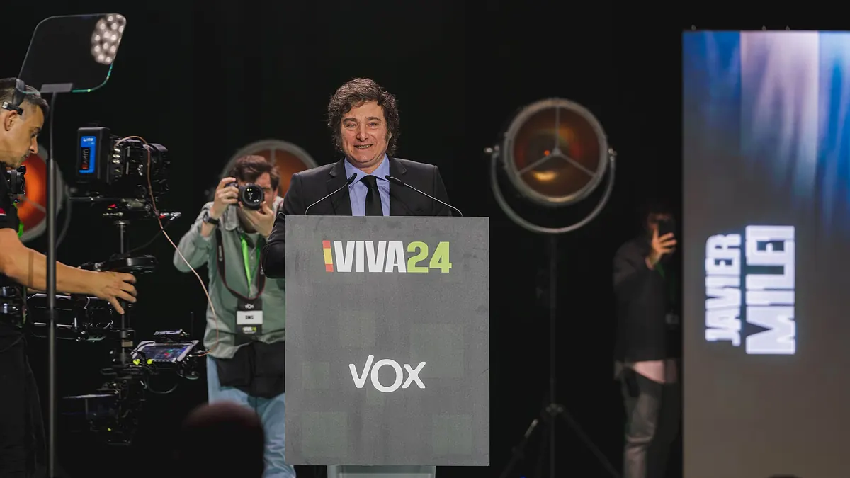 Foto de arquivo de Javier Milei