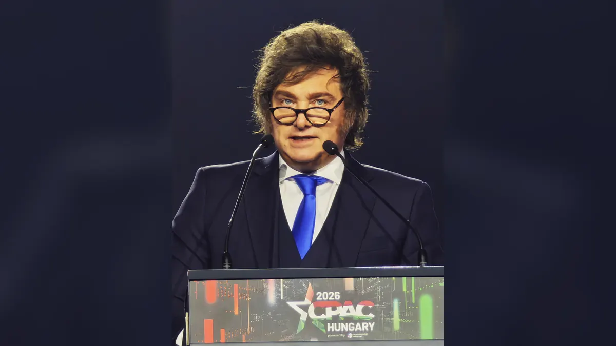 Foto de arquivo de Javier Milei